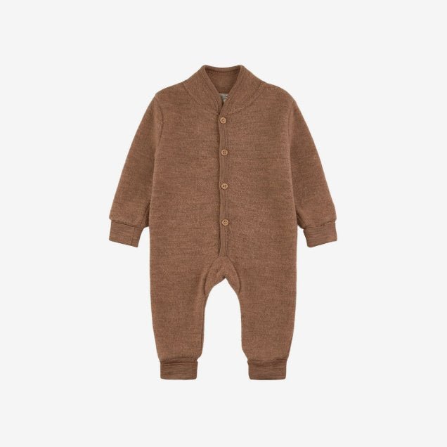 Wool Fleece Suit Moss Green